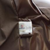 MONCLER Esterel Brown & White Giubbotto light raincoat jacket with hood size 3