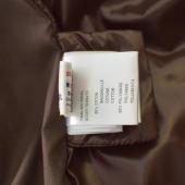 MONCLER Esterel Brown & White Giubbotto light raincoat jacket with hood size 3