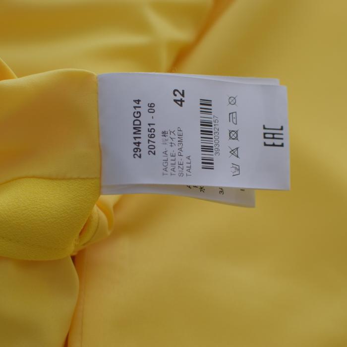 MSGM Single-breasted Yellow Jacket peak-lapels blazer suit size IT 42