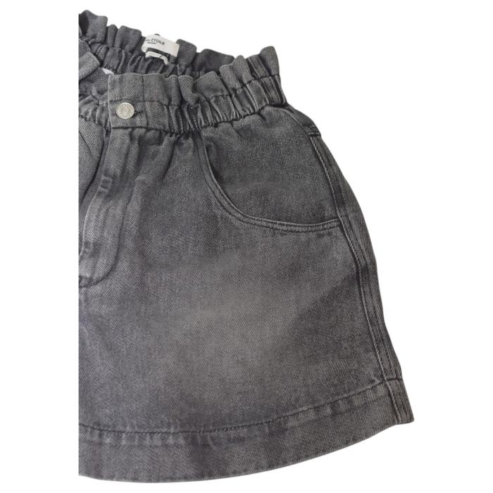 Isabel Marant Etoile Titea Black Denim Jeans Shorts Pants Trousers size 36