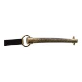 Yves Saint Laurent YSL Vintage Mombasa Horn Lizard Skin Belt in off white 95/38