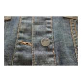 Galliano Magic John Blue Denim Fitted Collared Button Jacket size 32/ 46