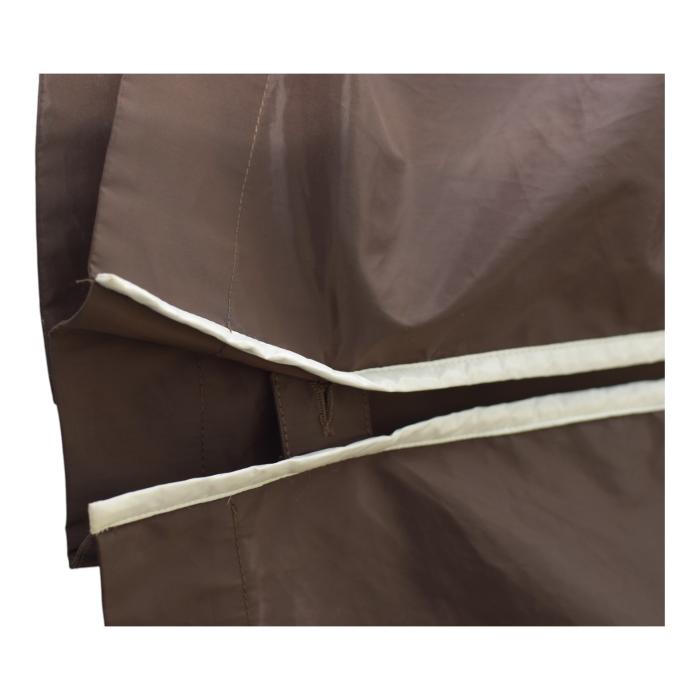 MONCLER Esterel Brown & White Giubbotto light raincoat jacket with hood size 3