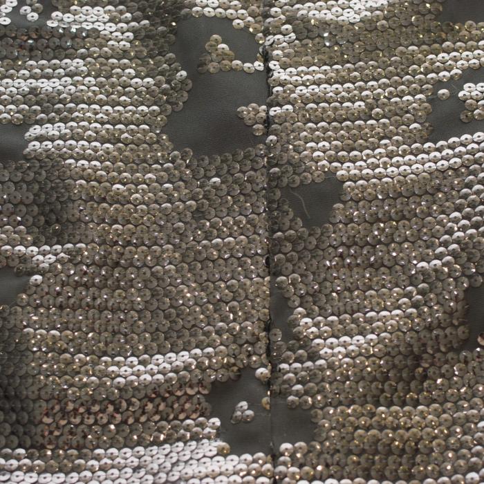 See By Chloe Black Sequined Cap Sleeves Short Mini Length Dress size 42