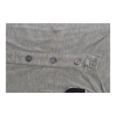 Galliano Gray Long Sleeve Viscose T- Shirt top w. Buttons size L