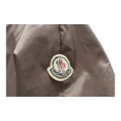 MONCLER Esterel Brown & White Giubbotto light raincoat jacket with hood size 3