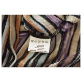Missoni Multicolor Stripes Knit Fitted Cami Top Sleeveless Blouse size 44