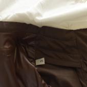MONCLER Esterel Brown & White Giubbotto light raincoat jacket with hood size 3