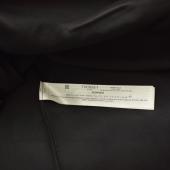 Twinset Black Tulle Tiered Ruffled Sheer Sleeves Maxi Evening Gown Dress size 40