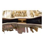 Yves Saint Laurent Rive Gauche Gold Leather Fringe Hobo Boheme Shoulder Bag