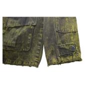 Ayios Athens Distressed Green Army Look Collared Jacket w. Patches