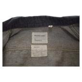 Helmut Lang Black Denim Classic Collared Button Jacket size 44, M