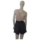 Isabel Marant Etoile Titea Black Denim Jeans Shorts Pants Trousers size 36