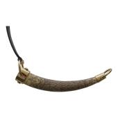 Yves Saint Laurent YSL Vintage Mombasa Horn Lizard Skin Belt in off white 95/38