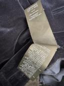 Saint Laurent Blue Black Velvet Velour Jacket & Pants Trousers Suit Set Fr 38