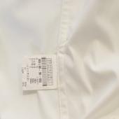 Issey Miyake White Cotton Pleats Button Down Shirt Long Top Size 3