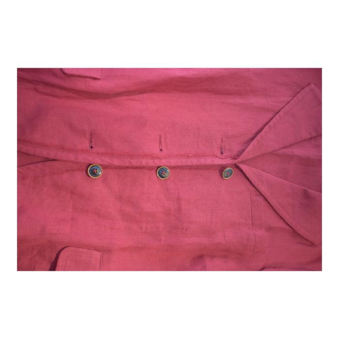 Misomber Nuan Red Lightweight Summer Collared Button Blazer Jacket size 3