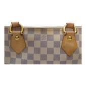 LOUIS VUITTON Damier Azur Canvas Saleya PM Tote Vintage Bag Vachetta leather