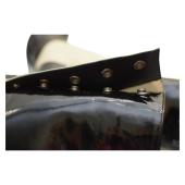 Chanel Black & White Monochrome Lambskin And Patent Leather Knee Boots Size 39.5 or 9.5 US