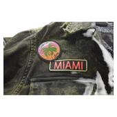 Ayios Athens Distressed Green Army Look Collared Jacket w. Patches