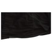 Twinset Black Tulle Tiered Ruffled Sheer Sleeves Maxi Evening Gown Dress size 40