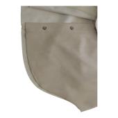 Nanushka creme Okobor™ Alt-Leather Shirt  slightly loose fit tie-front waist S B