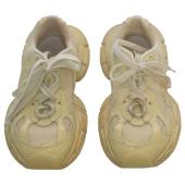 Balenciaga Triple S Sneaker in off white with patent leather & technical material 38