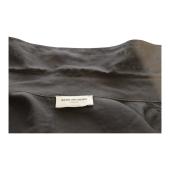 Dries Van Noten Gray Sheer Button Closure Collared Shirt Top size 38