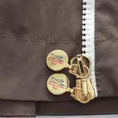 MONCLER Esterel Brown & White Giubbotto light raincoat jacket with hood size 3