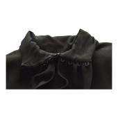 Saint Laurent Black Crepe Asymmetrical Mini Dress M Draped Tie-Neck Dress $3,195