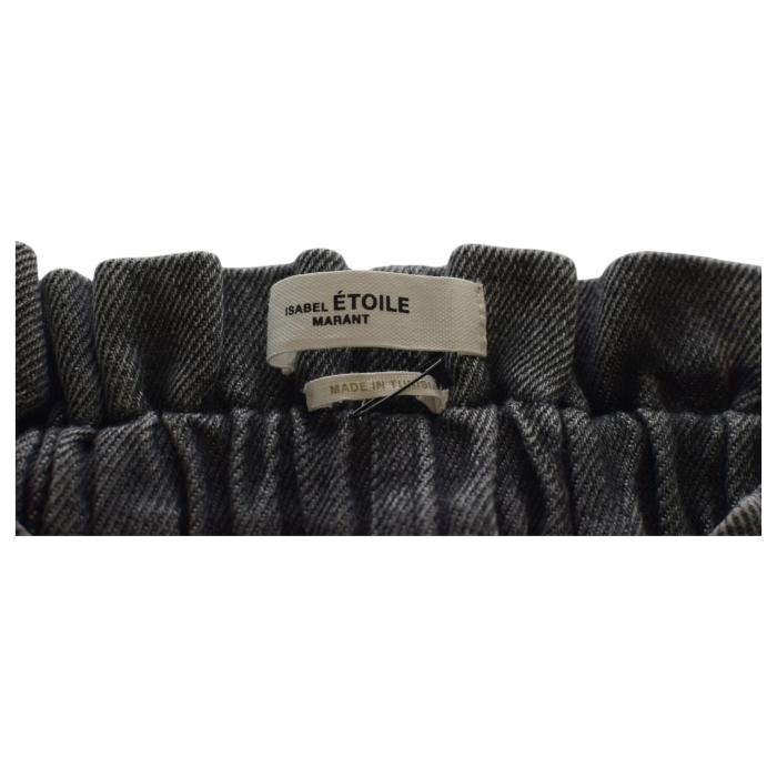 Isabel Marant Etoile Titea Black Denim Jeans Shorts Pants Trousers size 36