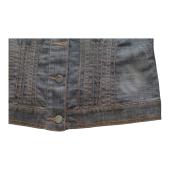 Galliano Magic John Blue Denim Fitted Collared Button Jacket size 32/ 46