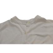 Four Minds White Short Sleeves Belted Cropped Jumpsuit Playsuit size S /M
