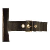 Prada Black Nappa Leather Double Front Flap Buckle Pockets Shoulder Bag