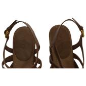 Miu Miu Brown Leather Jute Wedge Heel Sandal Platform Shoes Espadrilles SZ 39