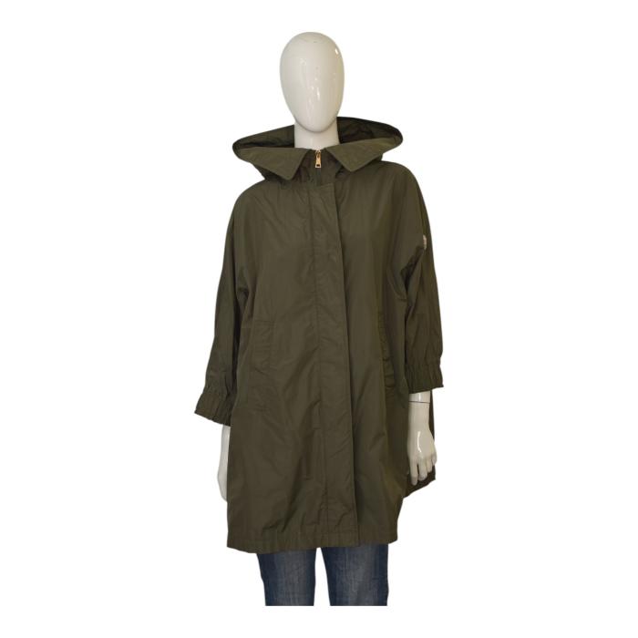MONCLER Olive Parka ASTROPHY Giubbotto Midi Hooded  Rain Coat Jacket MSRP $1130