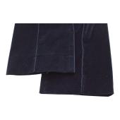 Saint Laurent Blue Black Velvet Velour Jacket & Pants Trousers Suit Set Fr 38