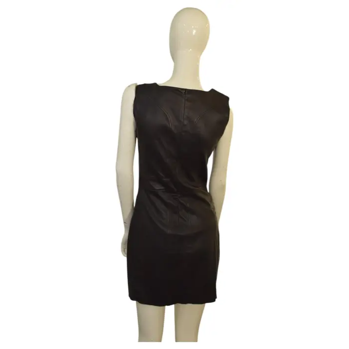 chinese dress ladies Drome // Leather Zip Sheath Dress – VSP Consignment main image 1