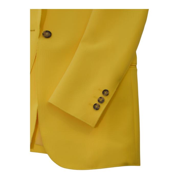 MSGM Single-breasted Yellow Jacket peak-lapels blazer suit size IT 42
