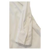 Issey Miyake White Cotton Pleats Button Down Shirt Long Top Size 3