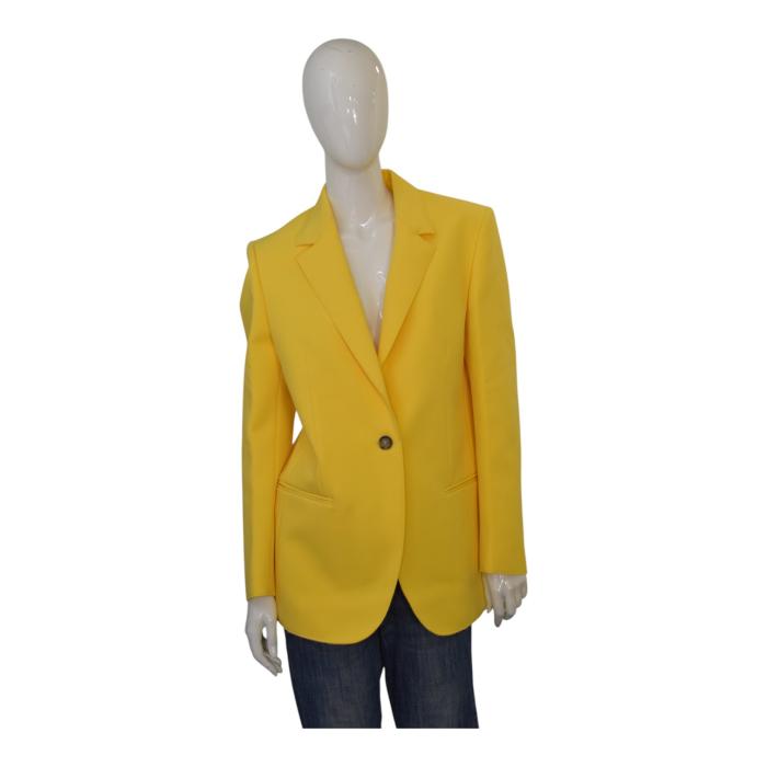 MSGM Single-breasted Yellow Jacket peak-lapels blazer suit size IT 42