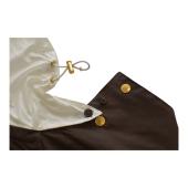 MONCLER Esterel Brown & White Giubbotto light raincoat jacket with hood size 3