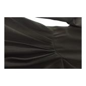 Saint Laurent Black Crepe Asymmetrical Mini Dress M Draped Tie-Neck Dress $3,195