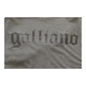 Galliano Gray Long Sleeve Viscose T- Shirt top w. Buttons size L