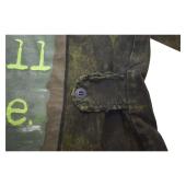 Ayios Athens Distressed Green Army Look Collared Jacket w. Patches