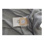 Galliano Gray Long Sleeve Viscose T- Shirt top w. Buttons size L