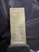 Saint Laurent Blue Black Velvet Velour Jacket & Pants Trousers Suit Set Fr 38