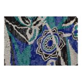 Nenette Sequined Black Blue Turquoise Viscose Sleeveless Tank Mini Dress size 42