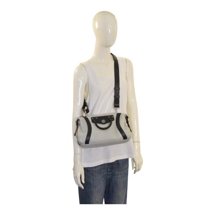 Τσάντα ώμου LV Biker MM M14702 από δέρμα αρνιού σε μαύρο/γκρι χρώμα, SS 25, άριστη κατάσταση