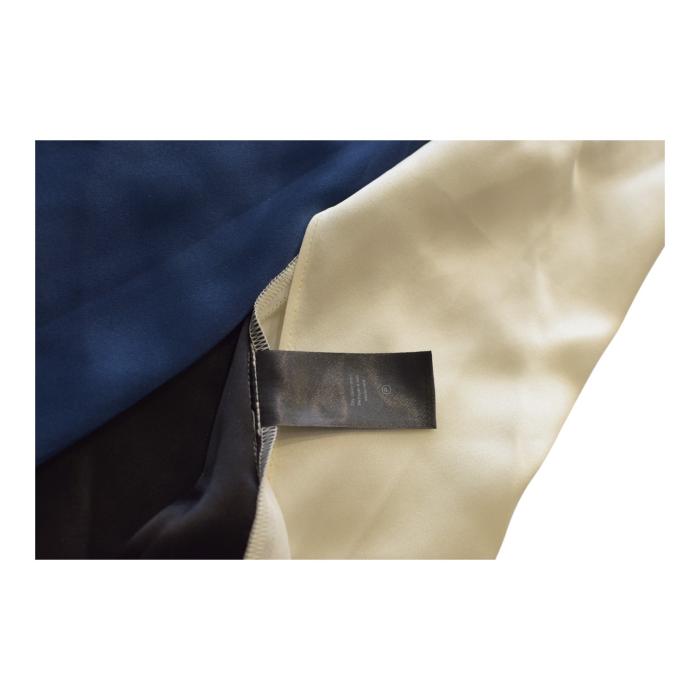 Rag & Bone Colorblock Silk Slip Dress Blue Black & White – Size 6 - open V back